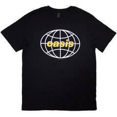 Риза Oasis Globe Logo Unisex Тениска с къс ръкав/Black/Къси