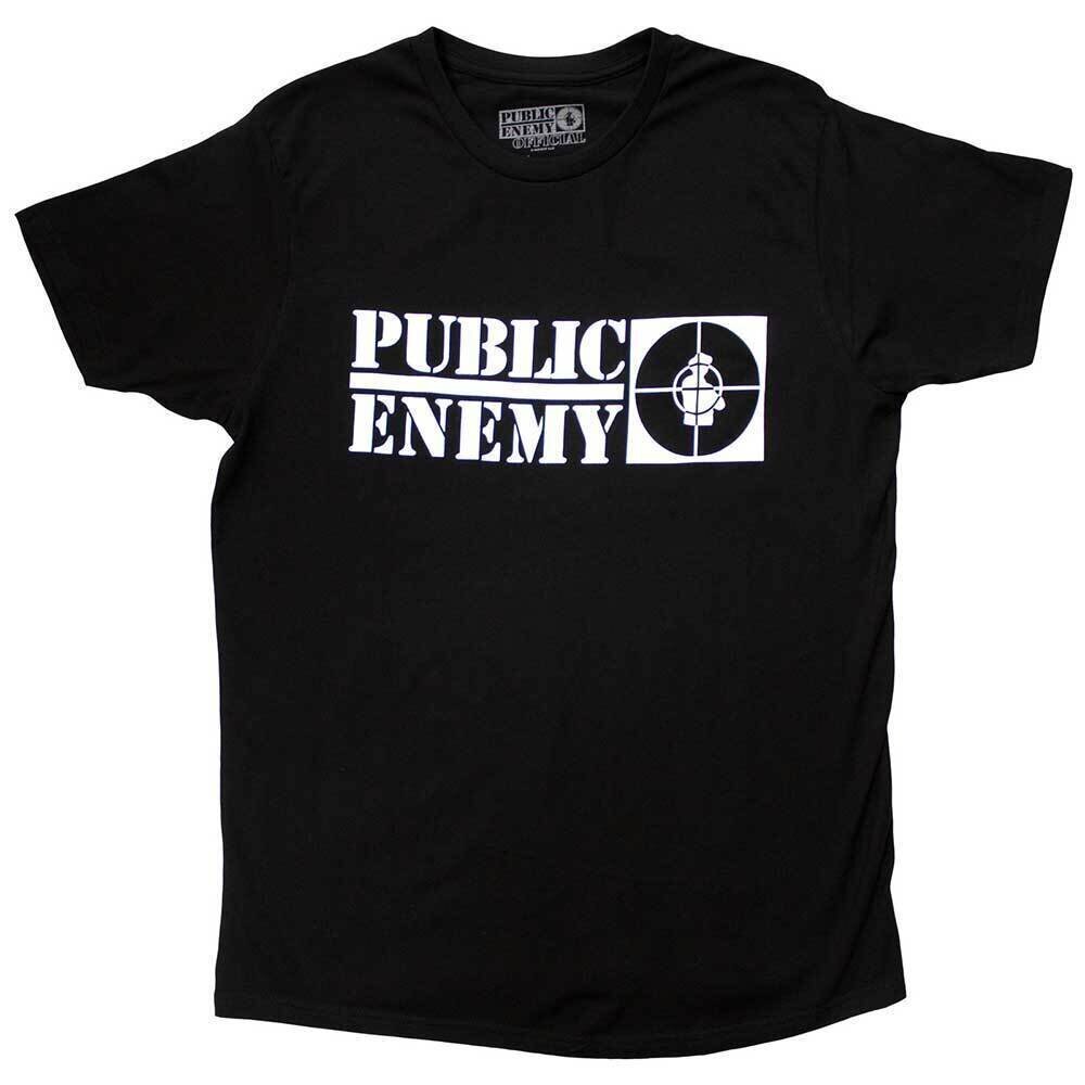 T-shirt Public Enemy Crosshairs Logo Black 2XL T-shirt