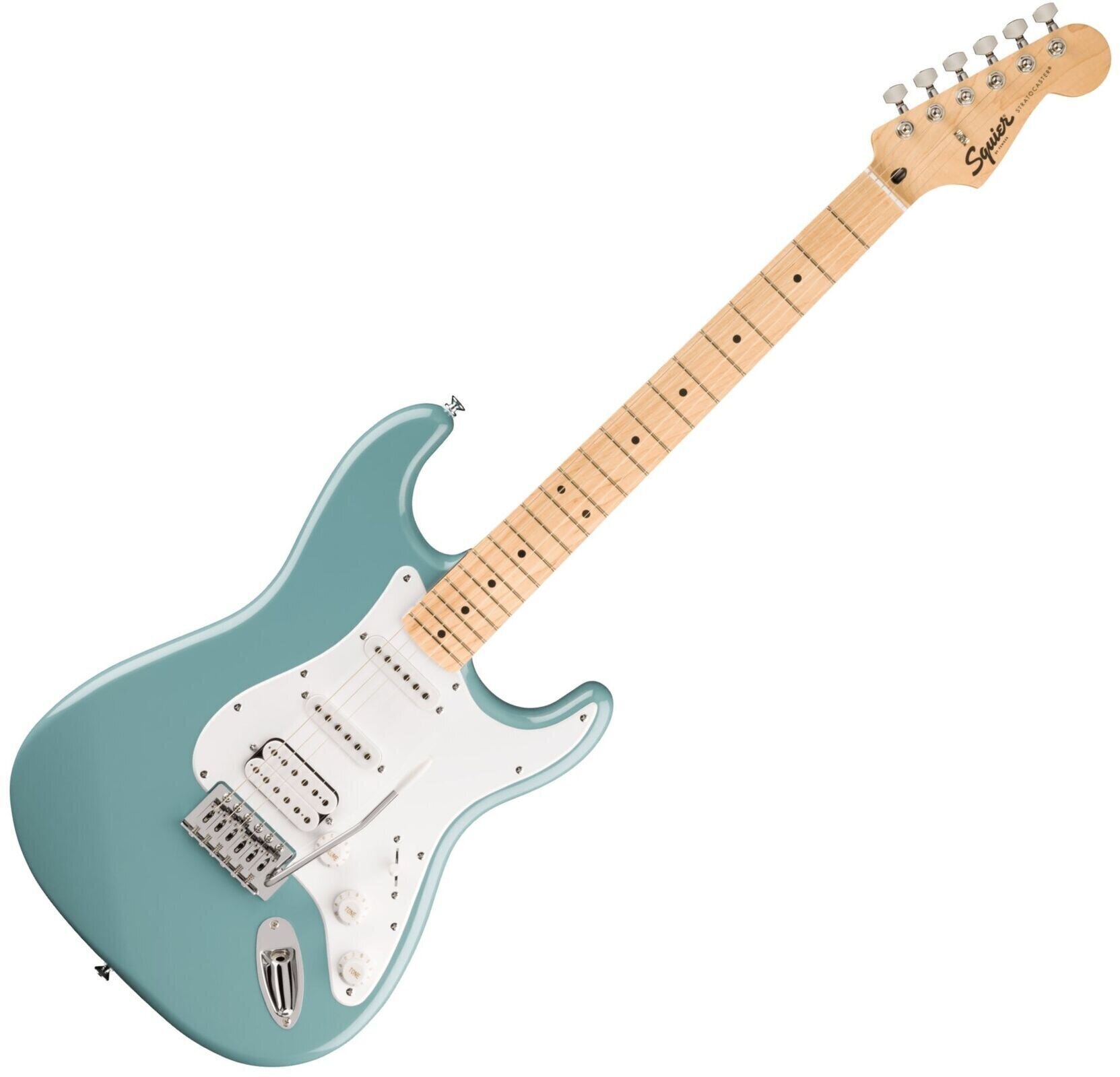 Guitare électrique Fender Squier FSR Sonic Stratocaster HSS MN Sonic Gray Guitare électrique