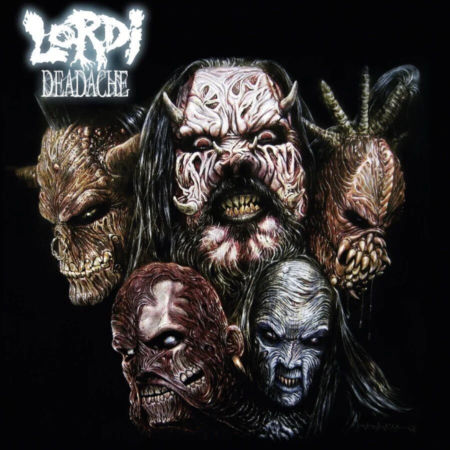 LP ploča Lordi - Deadache (Blue & White Marbled Coloured) (180 g) (Gatefold Sleeve) (LP)
