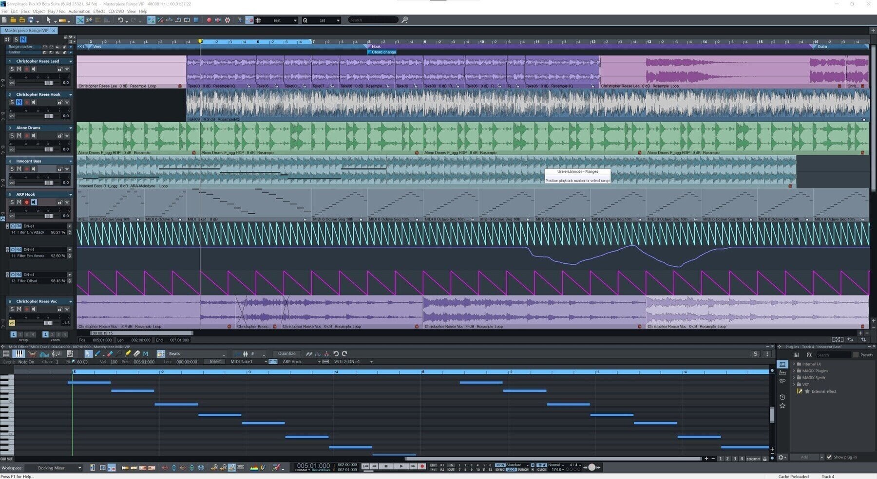 DAW Recording Software MAGIX SAMPLITUDE Pro X9 (Digital product)