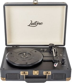 Placă turnantă portabil Latone RetroCase Black Placă turnantă portabil - 1