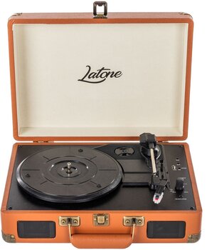 Tragbare Plattenspieler Latone RetroCase Brown Tragbare Plattenspieler - 1