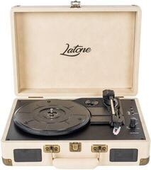 Tragbare Plattenspieler Latone RetroCase Creamy White Tragbare Plattenspieler