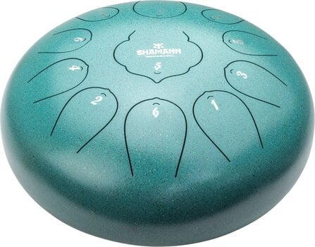 Kielirumpu Shamann 12" 11 Notes D Major Green Kielirumpu - 1