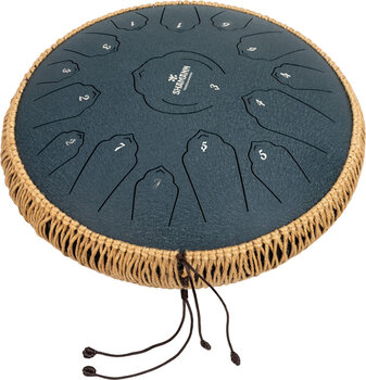 Tongue Drum Shamann 14" 15 Notes C Major Navy Blue Tongue Drum - 1