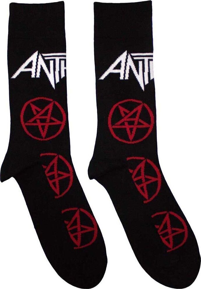 Kojinės Anthrax Pentathrax Pattern Unisex Ankle Socks Black 40 - 45