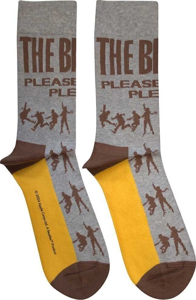 Chaussettes The Beatles Chaussettes Please Please Me Silhouettes Grey 40-45