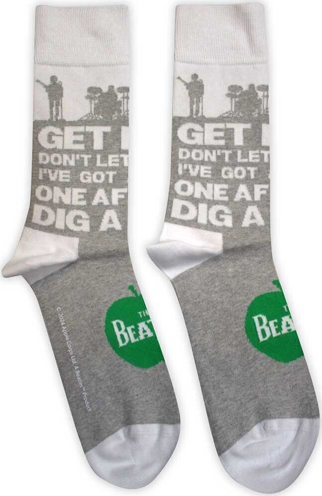 Socken The Beatles Socken Rooftop Silhouettes & Apple Grey 40-45