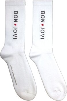 Ponožky Bon Jovi Ponožky Heart White 40-45 - 1