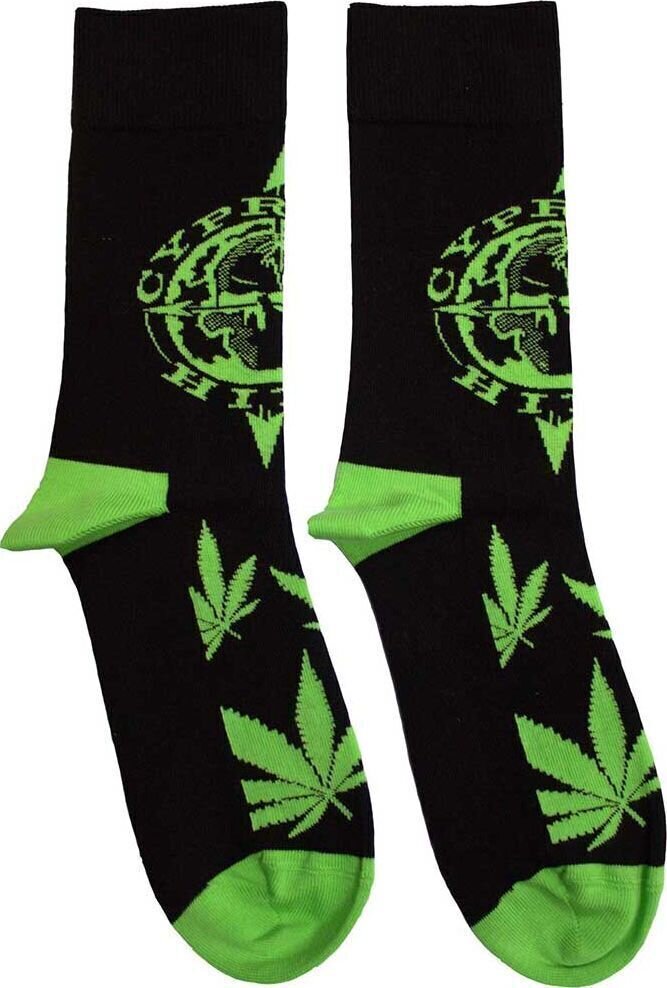 Čarape Cypress Hill Logo & Leaves Black 40-45 Čarape