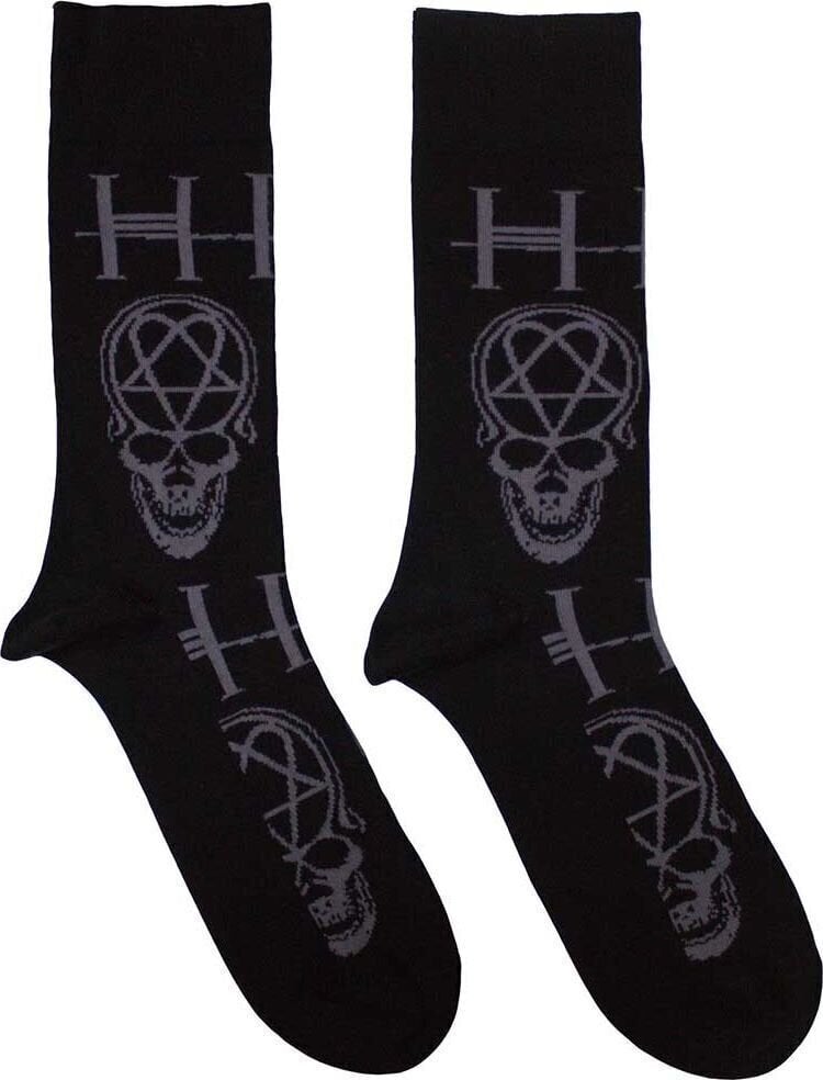HIM Ponožky Heartagram Skull Black 40-45