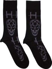 Socks HIM Socks Heartagram Skull Black 40-45