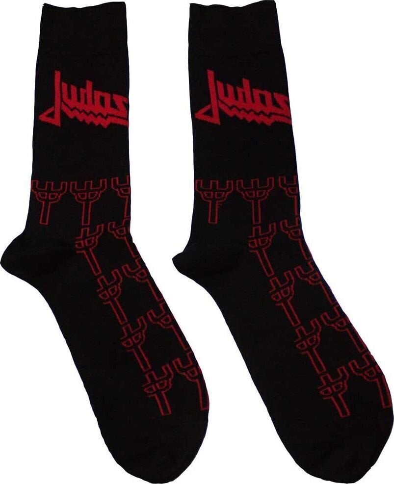 Socken Judas Priest Socken Trident Pattern Black 40-45