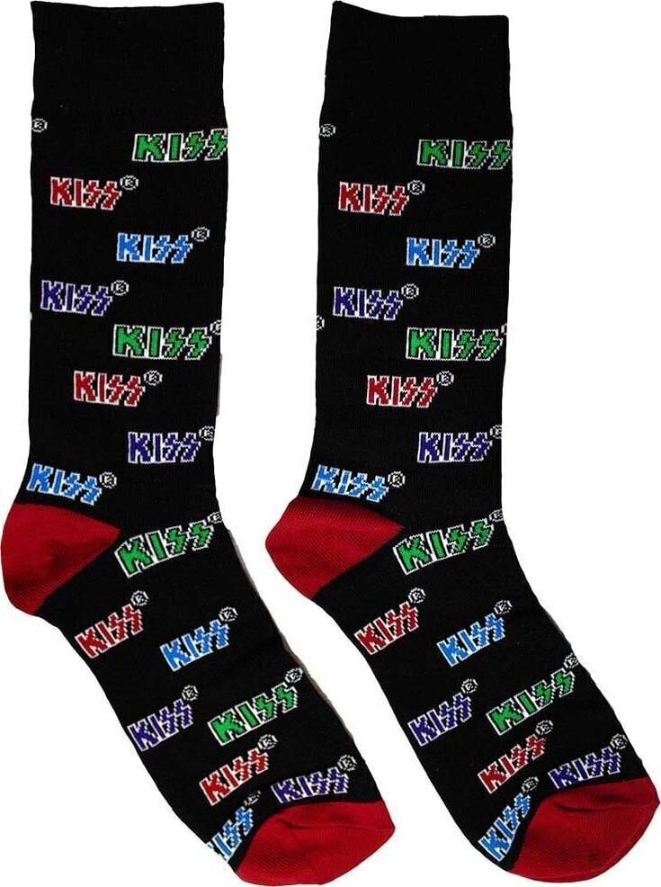 Sukat Kiss Sukat Coloured Logos Pattern Black 39-45