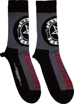 Čarape Mötley Crüe Pentagram Circle Charcoal Grey 40-45 Čarape - 1