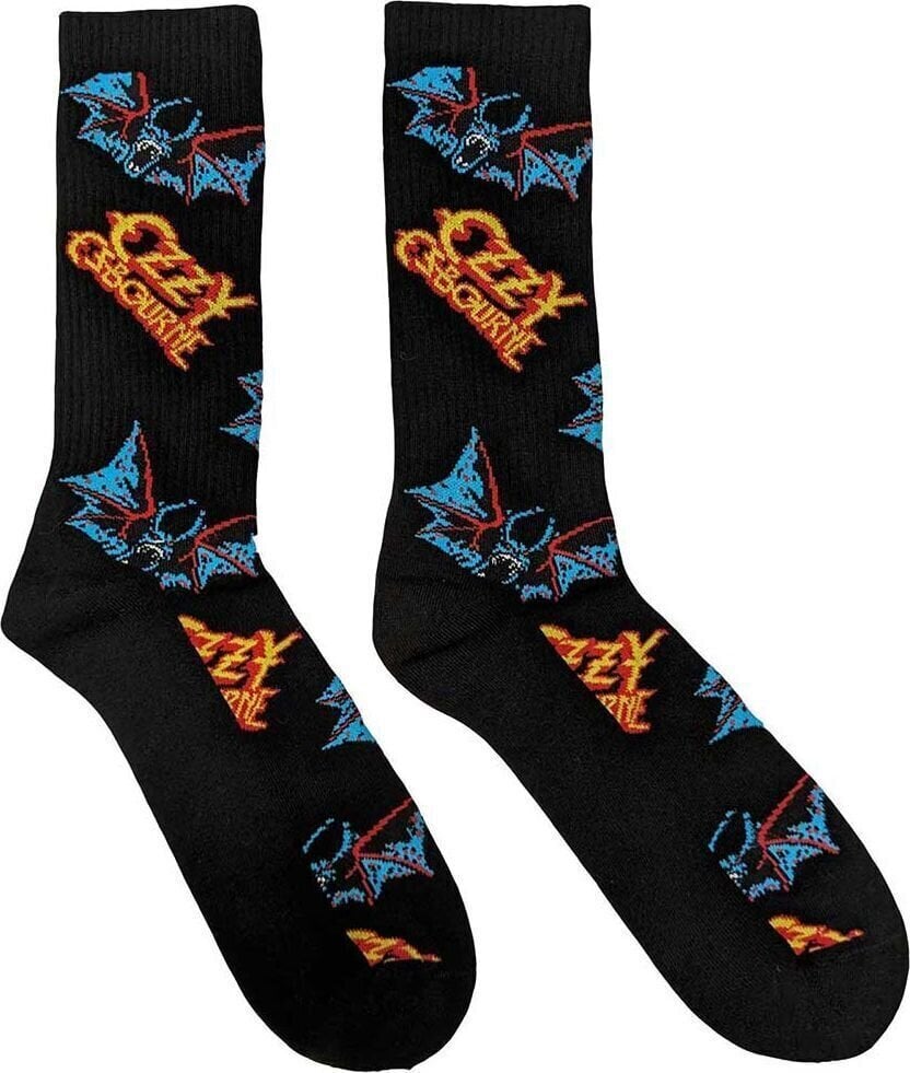 Socken Ozzy Osbourne Socken Logos & Bats Black 40-45