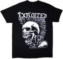 The Exploited Mohican Skull Black L Camiseta de manga corta