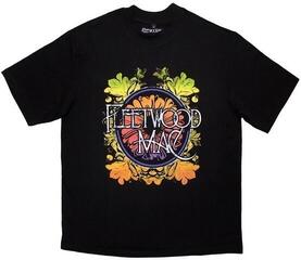 T-shirt Fleetwood Mac Circle Floral Logo Oversized Black M T-shirt