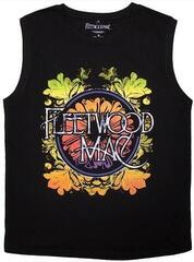 Camiseta de manga corta Fleetwood Mac Circle Floral Logo Oversized Unisex Camiseta sin mangas/Black/Sleeveless