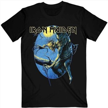 T-shirt Iron Maiden Fear of the Dark Oval Eddie Moon Black XL T-shirt - 1