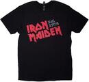 Iron Maiden Est. 1975 Slanted Logo Black XL T-särk