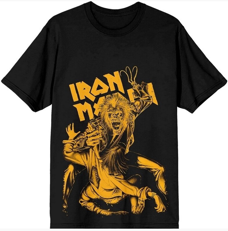 Iron Maiden Tričko No Prayer Claw Jumbo Yellow Unisex Black M
