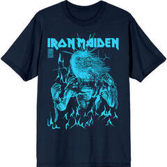 Tricou Iron Maiden 50 Life After Death Flames Blue