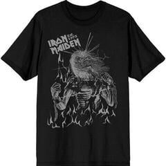 T-shirt Iron Maiden Est. 1975 Life After Death Flames Black L T-shirt