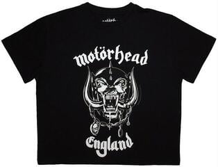 Majica Motörhead England Ladies Crop Top-Majica s kratkimi rokavi/Black/Kratki