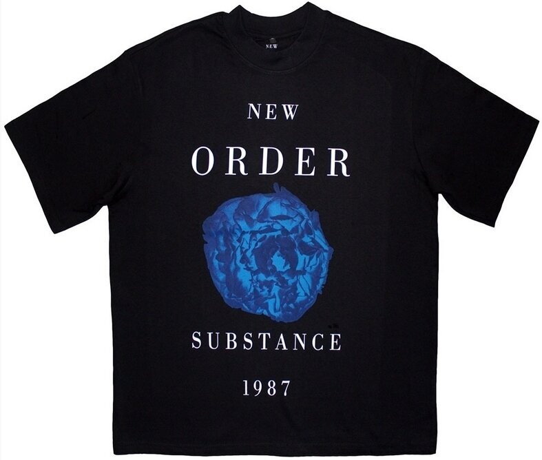 New Order Tričko Substance 1987 Unisex Black L