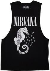 T-shirt Nirvana Seahorse & Logo Mono Black M T-shirt