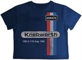 Oasis Knebworth '96 Navy Blue L De mujer Camiseta de manga corta
