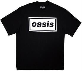 T-Shirt Oasis T-Shirt Decca Logo Unisex Black L