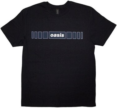T-shirt Oasis Horizontal Bars Logo Black 2XL T-shirt - 1