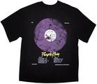 Prince Purple Rain Disc Oversized Black XL T-Shirt