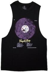 T-Shirt Prince Purple Rain Disc Oversized Unisex Tielko (Vest)/Black/Sleeveless