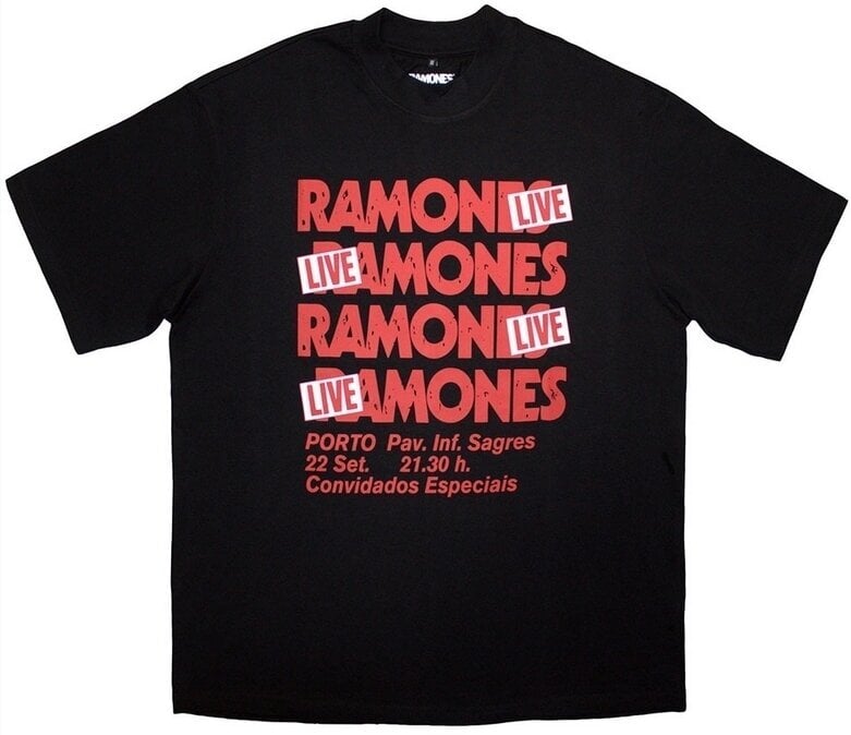 Πουκάμισο Ramones Concert Oversized Black S Πουκάμισο