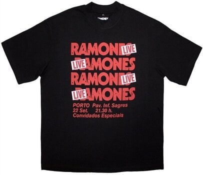 Tričko Ramones Concert Oversized Black 2XL Tričko - 1