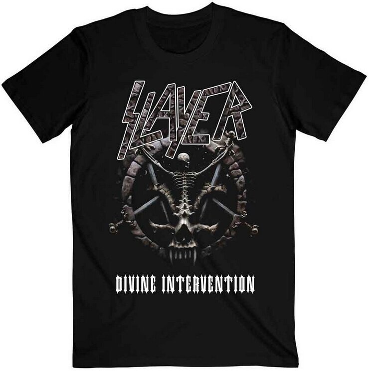 T-shirt Slayer Divine Intervention 2014 Dates Black S T-shirt