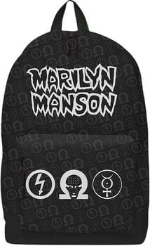 Muusikateemaline kott Marilyn Manson Logo Seljakott Black - 1