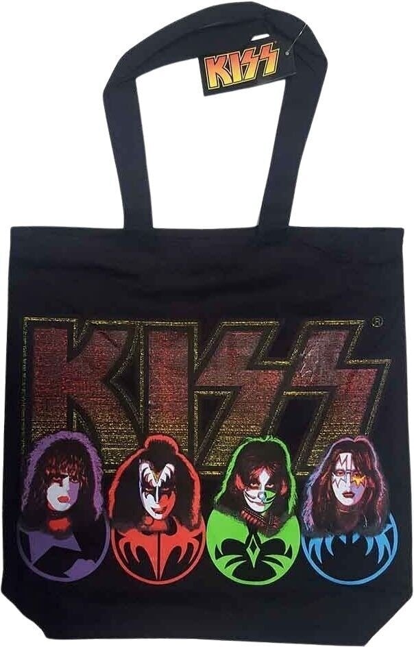 Kiss Faces & Logo Taška na rameno Black