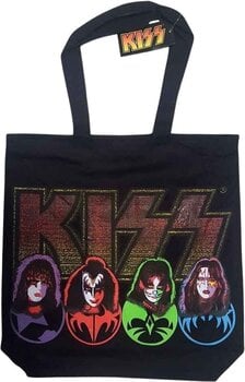 Music bag Kiss Faces & Logo Торба за раме Black - 1