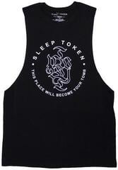 Camiseta de manga corta Sleep Token Tomb Text Ring Unisex Camiseta sin mangas (Vest)/Black/Sleeveless