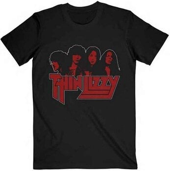 Camiseta de manga corta Thin Lizzy Band Photo Logo Black 2XL Camiseta de manga corta - 1