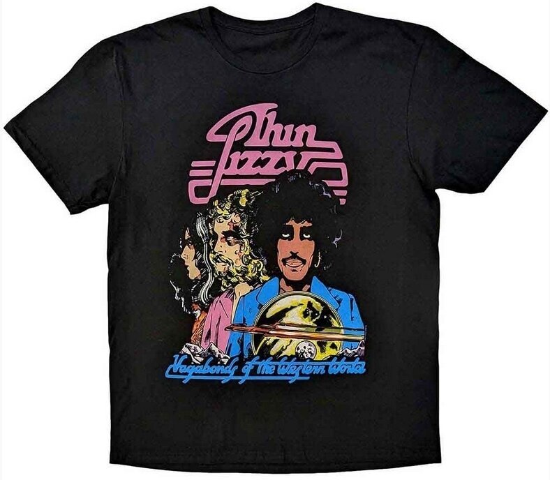 Tričko Thin Lizzy Vagabonds of the Western World Tracklist Black 2XL Tričko