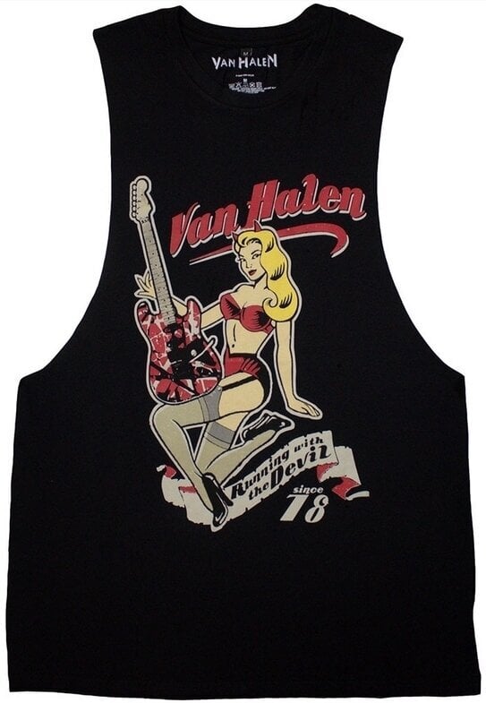 Van Halen Tričko Running With The Devil Unisex Black S