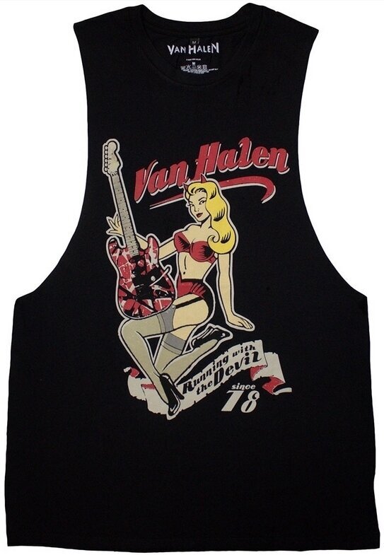 Van Halen Tričko Running With The Devil Unisex Black M