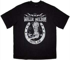 Πουκάμισο Willie Nelson Outlaw Oversized Black S Πουκάμισο