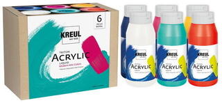 Akrüülvärv Kreul Triton Acrylic Liquid Modern Mix Colors Set of 6 x 750 ml